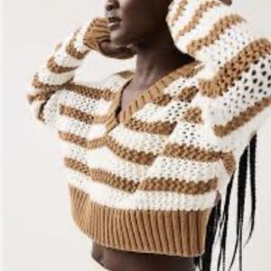 aerie striped sweater for women